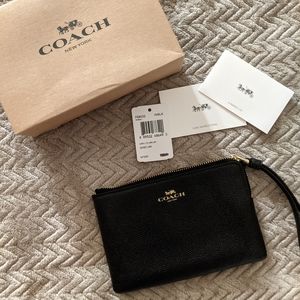 NWT Authentic Coach Wristlet